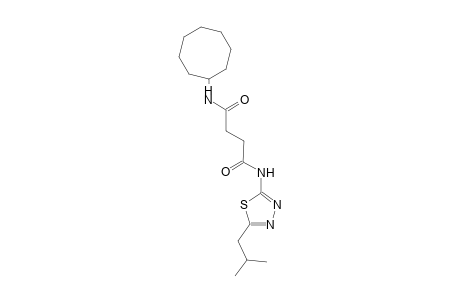 N~1~-cyclooctyl-N~4~-(5-isobutyl-1,3,4-thiadiazol-2-yl)succinamide