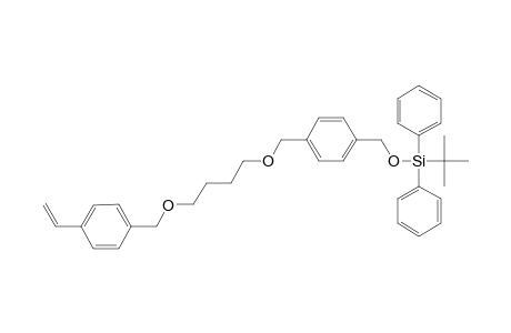 1-{[(t-Butyl)diphenylsilyloxy]methyl}-4-[4'-(4"-ethenylbenzyl)oxy]butoxy}methyl}benzene