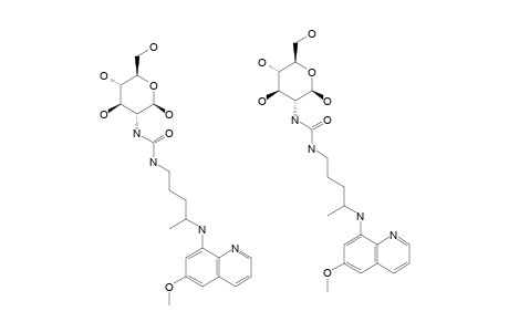 1-[4-(6-METHOXYQUINOLIN-8-YL-AMINO)-PEMTYL]-3-[[TETRAHYDRO-2,4,5-TRIHYDROXY-6-(HYDROXYMETHYL)-2H-PYRAN-3-YL]-METHYL]-UREA;PQ-G