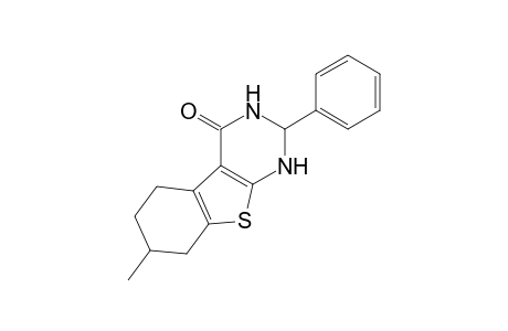 7-Methyl-2-phenyl-2,3,5,6,7,8-hexahydro-1H-benzothiopheno[2,3-d]pyrimidin-4-one