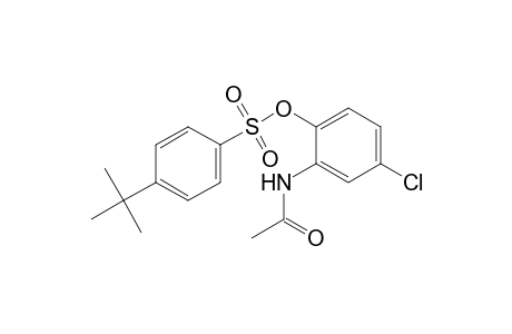 2-(acetylamino)-4-chlorophenyl 4-tert-butylbenzenesulfonate