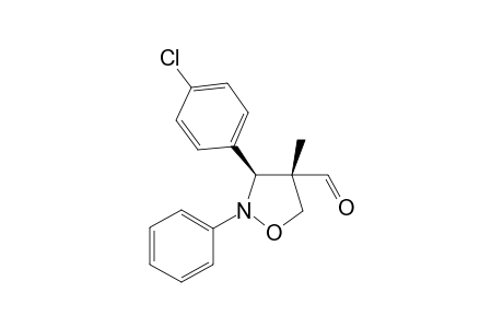 (3S,4S)-4-methyl-3-(4-chloro-phenyl)-2-phenyl-isoxazoline-4-carbaldehyde