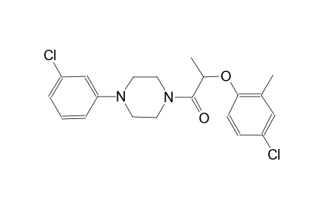 1-[2-(4-chloro-2-methylphenoxy)propanoyl]-4-(3-chlorophenyl)piperazine
