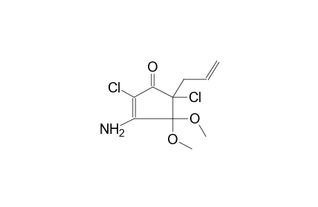 5-ALLYL-3-AMINO-4,4-DIMETHOXY-2,5-DICHLORO-2-CYCLOPENTENONE