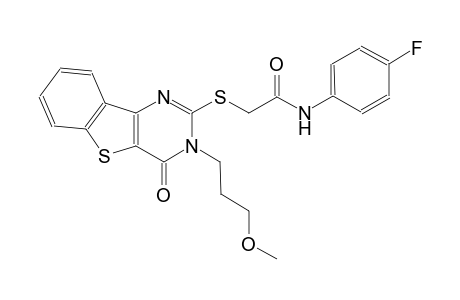 N-(4-fluorophenyl)-2-{[3-(3-methoxypropyl)-4-oxo-3,4-dihydro[1]benzothieno[3,2-d]pyrimidin-2-yl]sulfanyl}acetamide