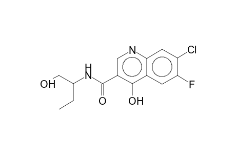 7-Chloro-6-fluoro-4-hydroxyquinoline-3-carboxamide, N-(1-hydroxymethylpropyl)-