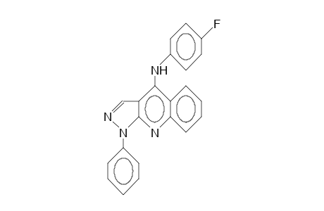 1-Phenyl-4-(4-fluoro-phenyl)-1H-pyrazolo(3,4-B)quinoline
