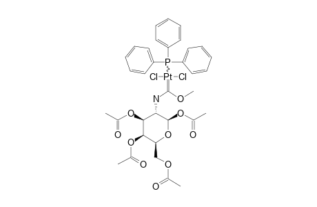CIS-DICHLORO-[METHOXY-(1,3,4,6-TETRA-O-ACETYL-2-DESOXY-BETA-D-GLUCOS-2-AMINO)-METHYLENE]-(TRIPHENYLPHOSPHANE)-PLATIN-(2);ROTAMER-#1