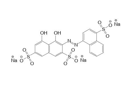 4,5-DIHYDROXY-3-(4-SULFO-1-NAPHTHYLAZO)-2,7-NAPHTHALENEDISULFONIC ACID, TRISODIUM SALT