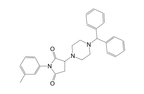 3-(4-benzhydryl-1-piperazinyl)-1-(3-methylphenyl)-2,5-pyrrolidinedione