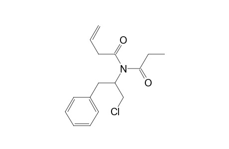N-(1-chloro-3-phenylpropan-2-yl)-N-propionylbut-3-enamide