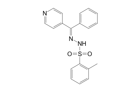 Methanone, (phenyl)(4-pyridyl)-, 2-tolylsulfonylhydrazone