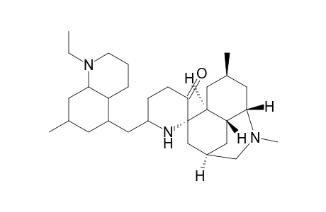Spiro[3,5-ethanoquinoline-10,2'-piperidin]-3'-one, 6'-[(1-ethyldecahydro-7-methyl-5-quinolinyl)methyl]decahydro-1,7-dimethyl-, [3R-[3.alpha.,4a.beta.,5.alpha.,7.beta.,8a.beta.,10S*[R*(4aR*,5R*,7S* ,8aS*)]]]-