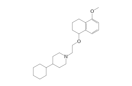 4-Cyclohexyl-1-[2-(5-methoxy-1,2,3,4-tetrahydronaphthalen-1-yloxy)ethyl]piperidine