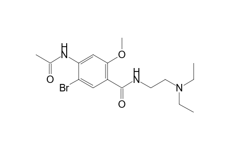 4-(acetylamino)-5-bromo-N-[2-(diethylamino)ethyl]-2-methoxybenzamide