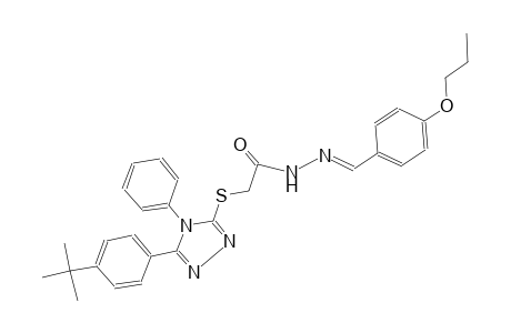 acetic acid, [[5-[4-(1,1-dimethylethyl)phenyl]-4-phenyl-4H-1,2,4-triazol-3-yl]thio]-, 2-[(E)-(4-propoxyphenyl)methylidene]hydrazide