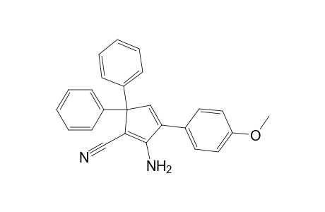 2-Amino-3-(4-methoxyphenyl)-5,5-diphenylcyclopenta-1,3-diene-1-carbonitrile
