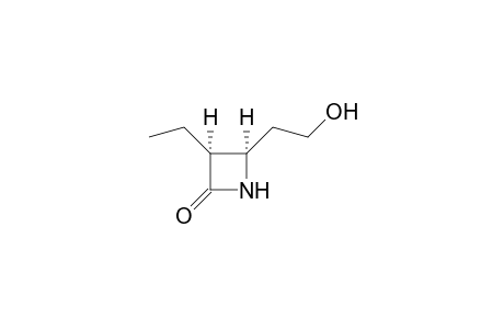 (3R*,4S*)-3-Ethyl-4-(2-hydroxyethyl)azitidin-2-one