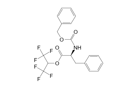 (2S)-3-phenyl-2-(phenylmethoxycarbonylamino)propanoic acid 1,1,1,3,3,3-hexafluoropropan-2-yl ester