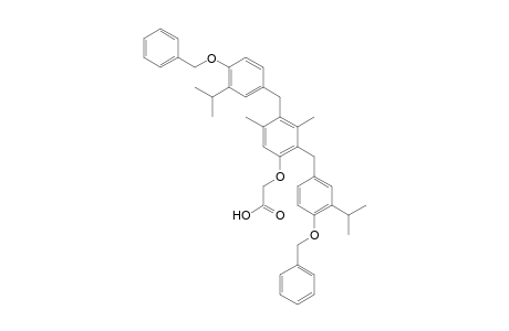 2-(2,4-Bis(4-(benzyloxy)-3-isopropylbenzyl)-3,5-dimethylphenoxy)acetic acid