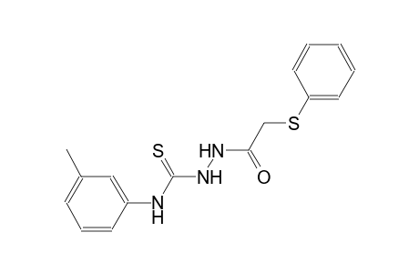N-(3-methylphenyl)-2-[(phenylsulfanyl)acetyl]hydrazinecarbothioamide