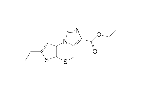 Ethyl 7-ethyl-4H-imidazo[1,5-d]thieno[2,3-b]-(1,4)-thiazine-3-carboxylate