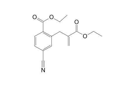 4-Cyano-2-(2-ethoxycarbonyl-allyl)-benzoic acid ethyl ester