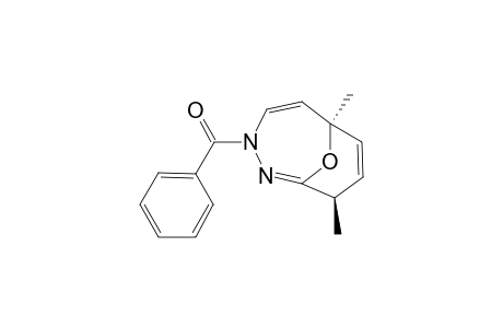 10-Oxa-2,3-diazabicyclo[4.3.1]deca-1,4,7-triene, 3-benzoyl-6,9-dimethyl-, endo-