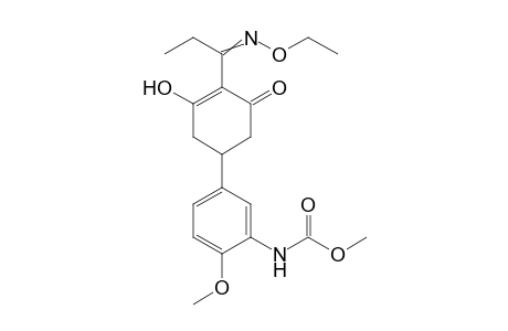 Carbamic acid, [5-[4-[1-(ethoxyimino)propyl]-3-hydroxy-5-oxo-3-cyclohexen-1-yl]-2-methoxyphenyl]-, methyl ester