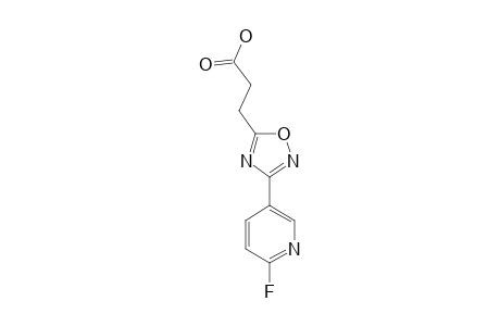 3-[3-(6-FLUOROPYRIDIN-3-YL)-1,2,4-OXADIAZOL-5-YL]-PROPANOIC-ACID