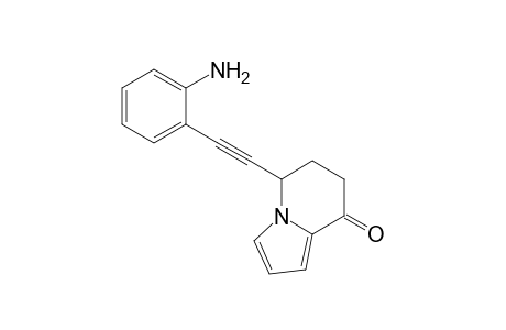 5-(2-Amino-phenylethynyl)-6,7-dihydro-5H-indolizin-8-one