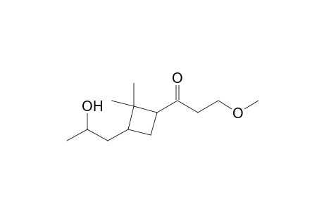 1-[3-(2-hydroxypropyl)-2,2-dimethylcyclobutyl]-3-methoxy-1-propanone