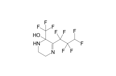 5-(1,1,2,2,3,3-hexafluoropropyl)-6-(trifluoromethyl)-2,3-dihydro-1H-pyrazin-6-ol