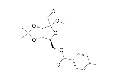 2-O-METHYL-3,4-O-ISOPROPYLIDINE-6-O-(4-TOLUOYL)-D-PSICOFURANOSE