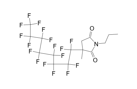 3-Methyl-3-(perfluorooctyl)-1-propylpyrrolidine-2,5-dione