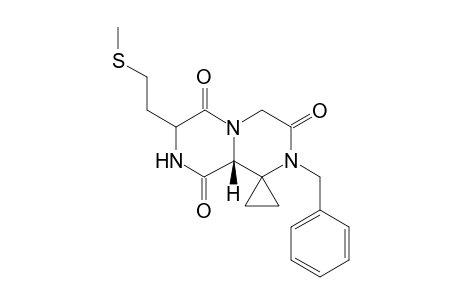 (9a' R)-2'-Benzyl-7'-[2"-(methylthio)ethyl]octahydro-spiro(cyclopropane-1,1'-[2H]-pyrazino[1,2-a]pyrazine-3',6',9'-trione