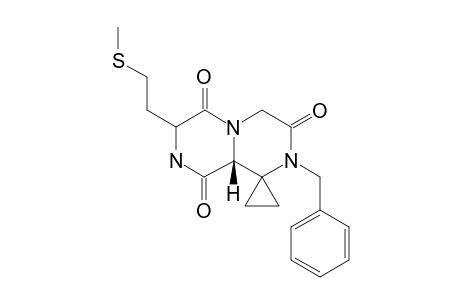 (9a' R)-2'-Benzyl-7'-[2"-(methylthio)ethyl]octahydro-spiro(cyclopropane-1,1'-[2H]-pyrazino[1,2-a]pyrazine-3',6',9'-trione