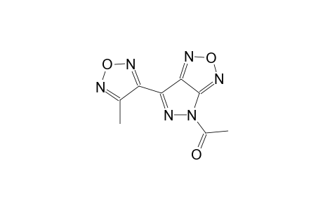 4-Acetyl-6-(4-methyl-1,2,5-oxadiazol-3-yl)-4H-pyrazolo[3,4-c][1,2,5]oxadiazole