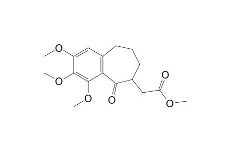 5-oxo-6,7,8,9-tetrahydro-2,3,4-trimethoxy-5H-benzocycloheptene-6-acetic acid, methyl ester