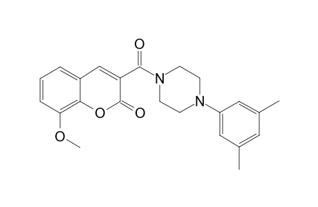 3-[4-(3,5-dimethylphenyl)piperazin-1-yl]carbonyl-8-methoxy-chromen-2-one
