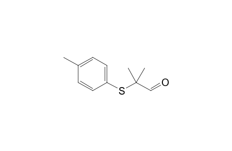 2-Methyl-2-(p-tolylsulfanyl)propanal