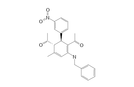 1-[(5R,6S)-5-Acetyl-2-benzylamino-4-methyl-6-(3-nitro-phenyl)-cyclohexa-1,3-dienyl]-ethanone