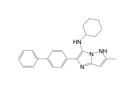 2-Biphenyl-4-yl-N-cyclohexyl-6-methyl-5H-imidazo[1,2-b]pyrazol-3-amine