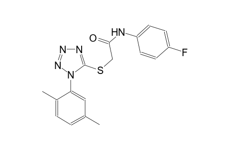 2-{[1-(2,5-dimethylphenyl)-1H-tetraazol-5-yl]sulfanyl}-N-(4-fluorophenyl)acetamide