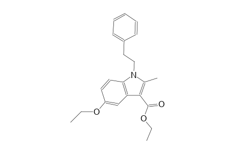 1H-indole-3-carboxylic acid, 5-ethoxy-2-methyl-1-(2-phenylethyl)-, ethyl ester