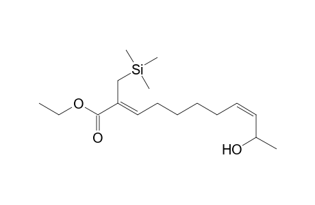 Ethyl 10-hydroxy-2-(trimethylsilylmethyl)undeca-2,8(Z)-dinoate