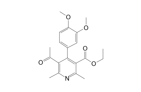 Ethyl 5-acetyl-4-(3',4'-dimethoxyphenyl)-2,6-dimethylpyridine-3-carboxylate