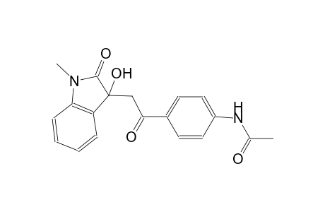 acetamide, N-[4-[2-(2,3-dihydro-3-hydroxy-1-methyl-2-oxo-1H-indol-3-yl)acetyl]phenyl]-