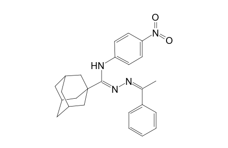 N3-(4-Nitrophenyl)-N1-(1-phenylethylidene)-1-adamantanecarboxamide hydrazone