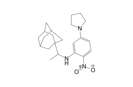 tricyclo[3.3.1.1~3,7~]decane-1-methanamine, alpha-methyl-N-[2-nitro-5-(1-pyrrolidinyl)phenyl]-